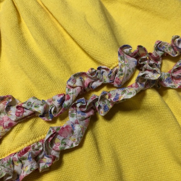 Ralph Lauren Ruffle Bottomed Polo Onesie - Picture 4 of 7